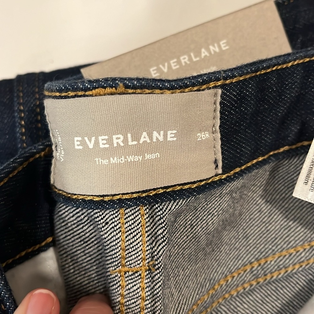 Everlane Women's Mid-Way Jean in Pure Blue, Size 26